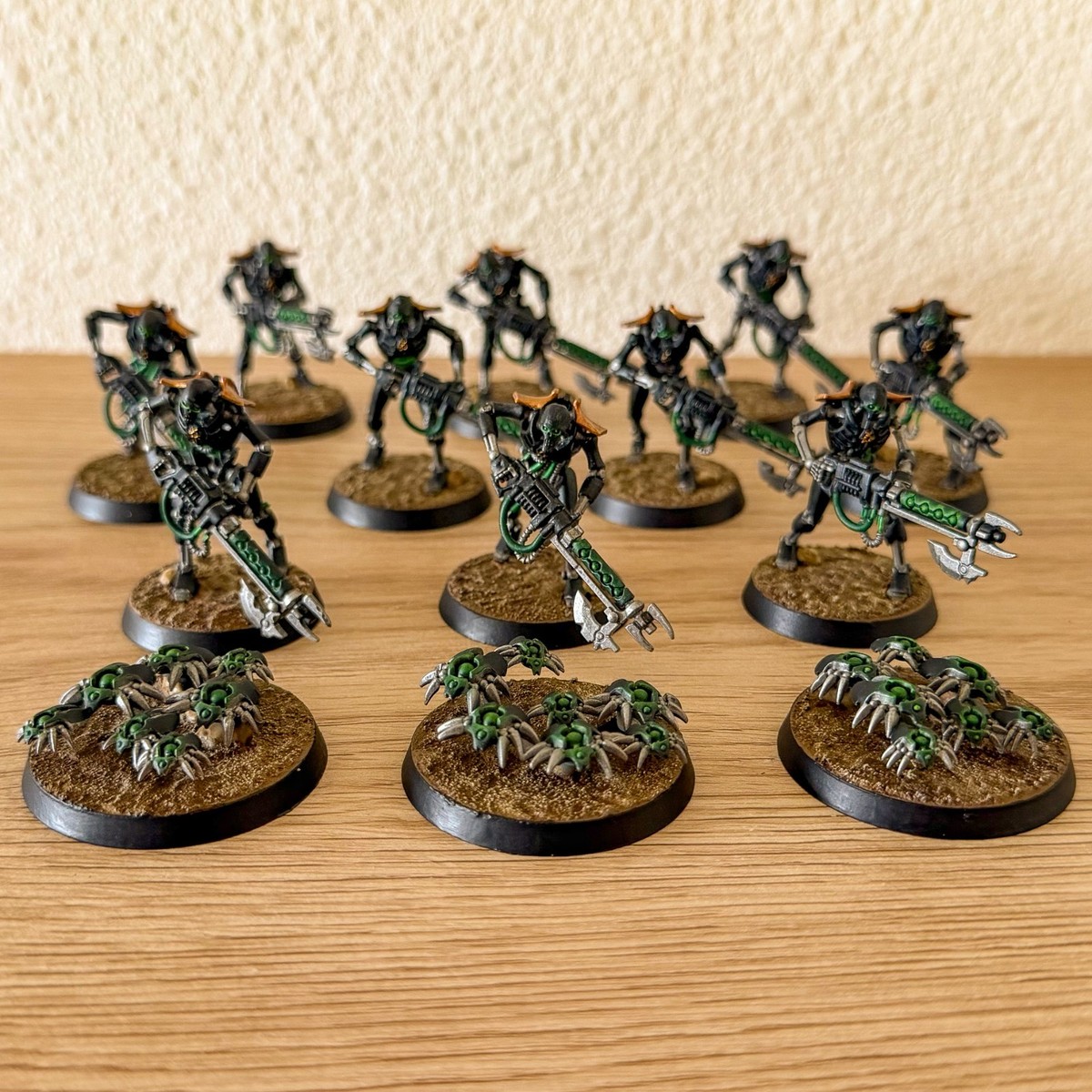 その他 Reserved - Necrons Bundle Warhammer 40k Necrons - Painted Warriors w/ Scarab Swarms - Item