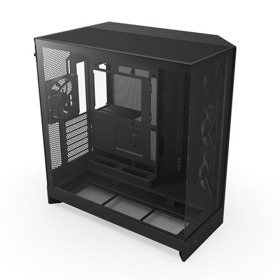 NZXT H9 Flow 2025 ATX Mid-Tower Dual-Chamber PC Case Black CM-H92FB-01