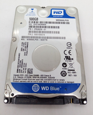 WESTERN DIGITAL *WD5000LPVX-16V0TT0* 500GB* SATA HDD Notebook 2.5 inch #NFP1892