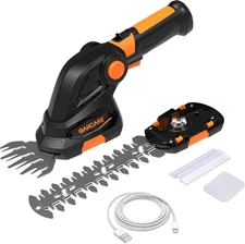 GARCARE 2 in 1 Grass Shear Cordless 7.2V Bush Timmer Handheld Black - 7.2v 