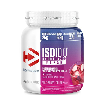 Dymatize ISO 100 Clear (512g) Wild Berry Lollipop (107,32 EUR/kg)