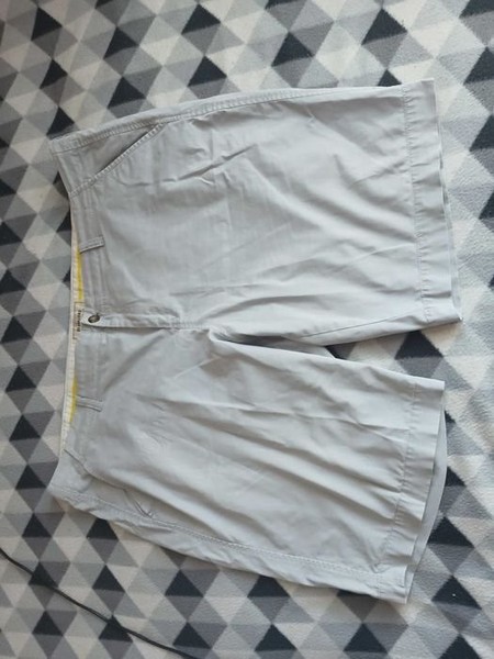 Men Shorts Grey Cotton 40