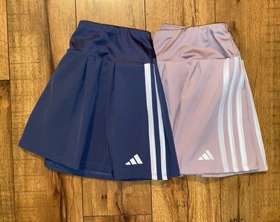 #1351 Adidas Skorts A Set Of 2 Gray & Dusty Rose Youth LG Polyester