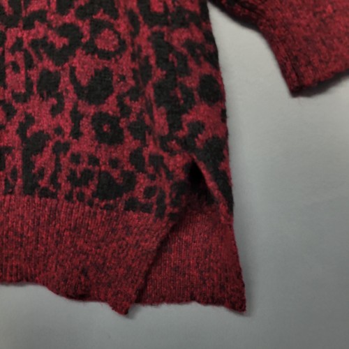 Belle Kim Gravel Cardigan Sweater Womens Large Leopard Pocket Knit Cozy - Picture 6 of 14