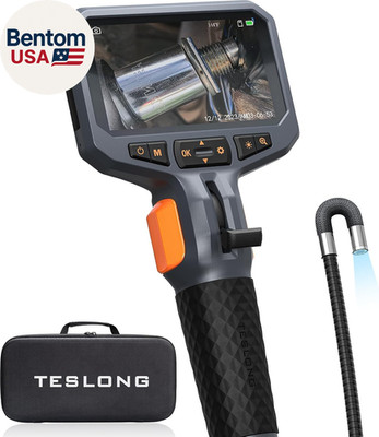 Two-Way Articulating Borescope with Light, Industrial Endoscope Inspection Camer