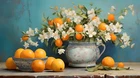 Home Art Wall Decor Vintage Still Life Fruit Oil Painting Printed On Canvas 103