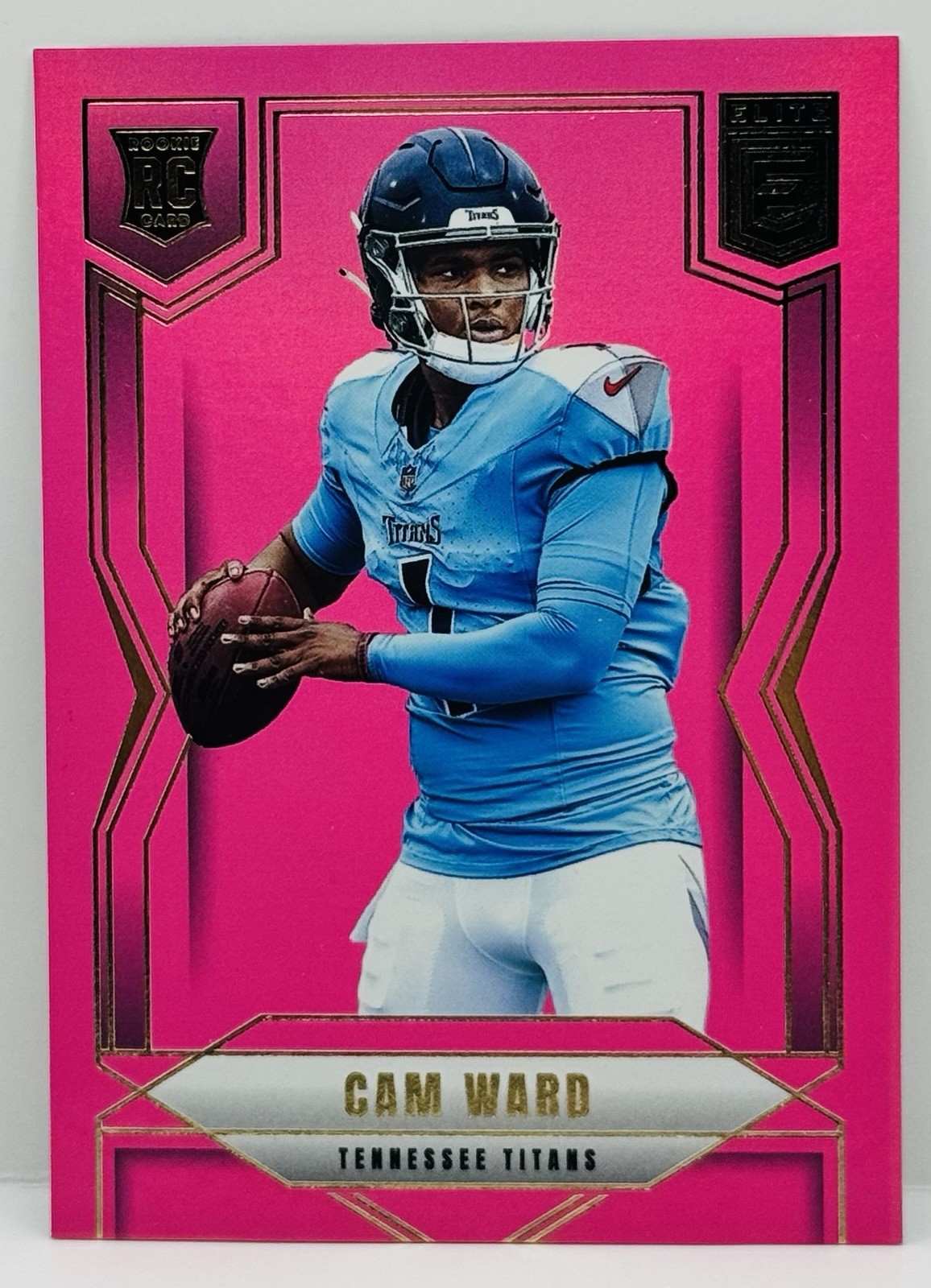 2025 Panini Donruss Elite - Rookies Cameron Ward #101 Pink Ink (RC)