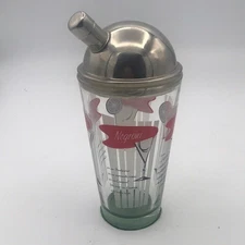 VTG MCM Libbey Barware Cocktail Shaker Recipes: Negroni, Cosmo, Gimlet & Martini