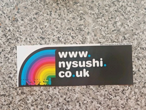 TDR - The Designers Republic - NY Sushi - Sticker  [ Not Rave Flyer ]