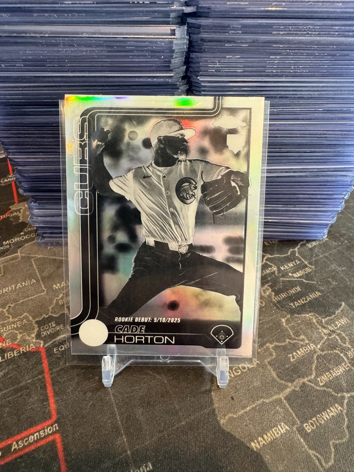 CADE HORTON Rookie Negative Refractor 2025 Topps Chrome Update Cubs RC #USC102