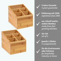 Westmark Tischbutler Tapas Friends 2Er Set 5 FäCher Bambus 698422E3