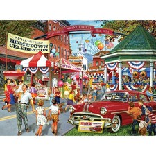 1000 Piece Jigsaw Puzzle For Adults Hometown Retro Village Landscape Scenery