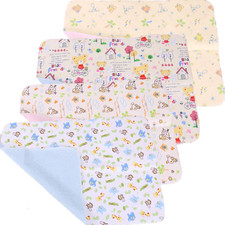 4Pcs Pack Baby Infant Cotton Waterproof Changing Pads Washable Resuable Diapers
