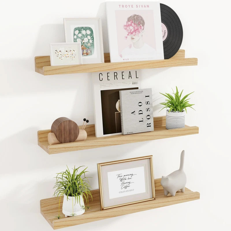 Richfocus Floating Shelves For Wall 24 Inch Solid Wood Picture Ledge Shelf For
Opens in a new window