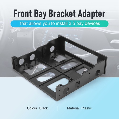 3,5 Bis 5,25 Platten Laufwerks Schacht Front Bay Halterung Adapter, Mo3245 - Afbeelding 4 van 8