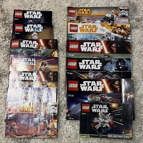 LEGO Star Wars Illustrated Instruction Manual Booklet Lot  of 14 sets +bonus