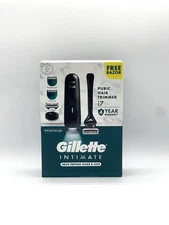Gillette Intimate Men’s Premium Body & Pubic Hair Trimmer w/ Razor - Ships Fast!