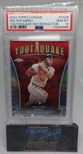 2024 TOPPS CHROME WILYER ABREU RC YOUTHQUAKE RED REFRACTOR /5 PSA10