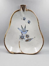 Vintage Ken Edwards El Palomar Mexican Pottery Pear Shaped Serving Tray Platter