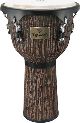 Supremo Select Series Djembe - Lava Wood Finish - 12 inch. Key-Tuned Djembe