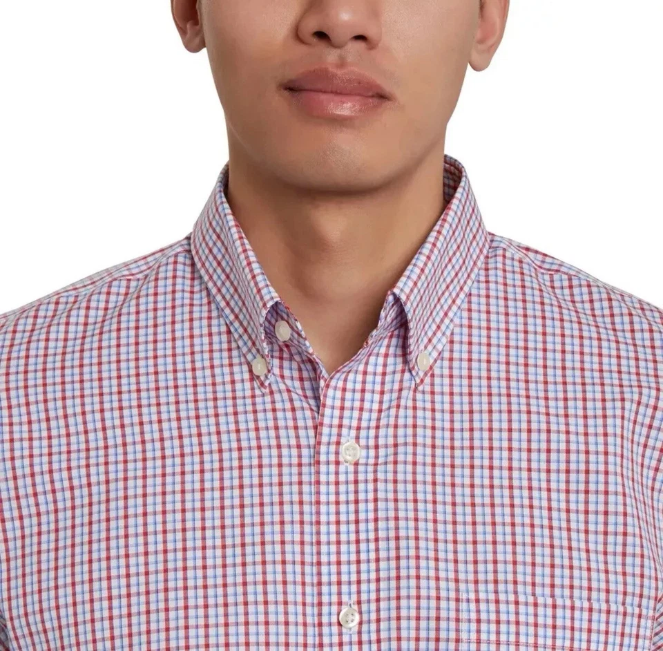 Camisa de vestir Kirkland Signature para hombre ajuste tradicional sin planchar | 17 x 34/35 Foto 3 de 4