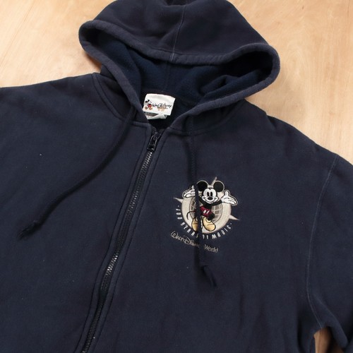 WALT DISNEY WORLD 100 Year Anniversary Mickey Mouse full zip hoodie YOUTH LARGE - Picture 2 of 5