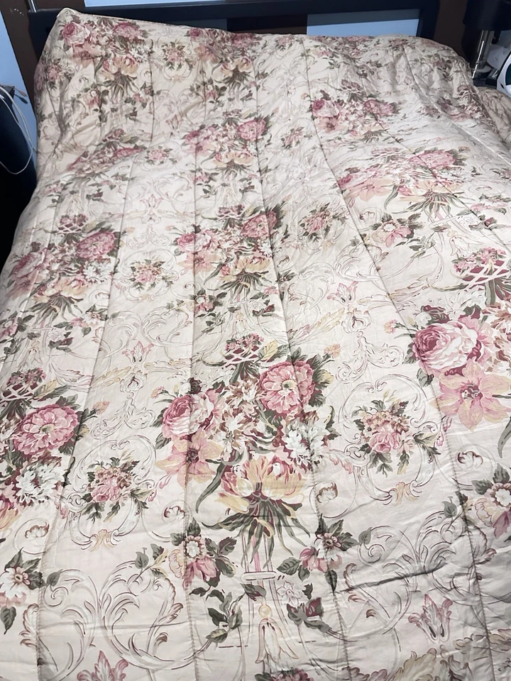 Juego de edredón Ralph Lauren Ginebra Aragón King satén de algodón floral con 3 fundas Foto 4 de 4