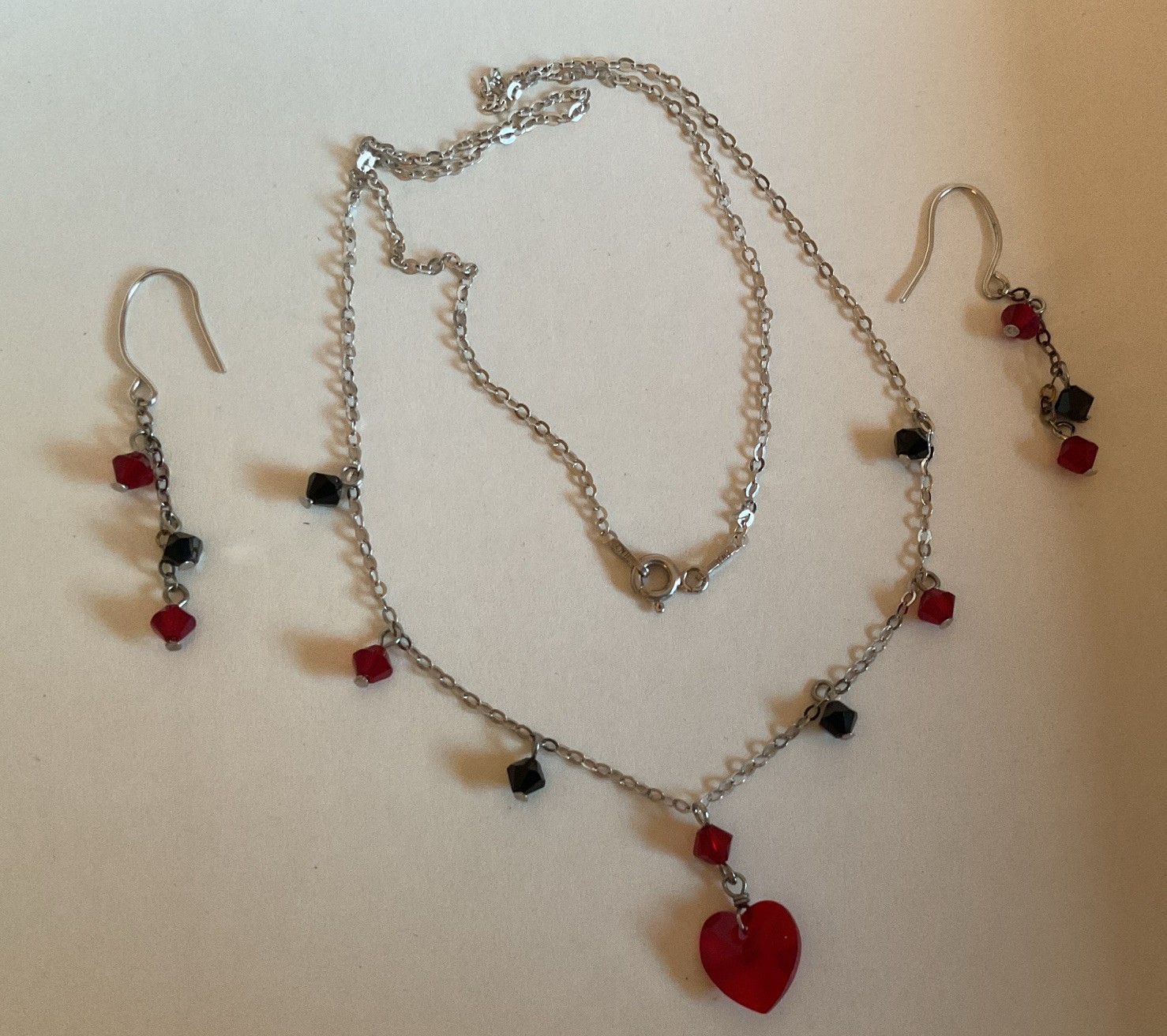 Swarovski Elements Sterling Silver Set Necklace &… - image 5