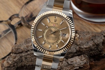 Rolex Sky-Dweller Stahl / Gold Automatik Herrenuhr Ref. 326933 Papiere 2025