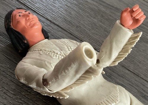 Vintage 1960s Marx & Co. Johnny West Geronimo 12” Action Figure (missing r hand) - Picture 6 of 11