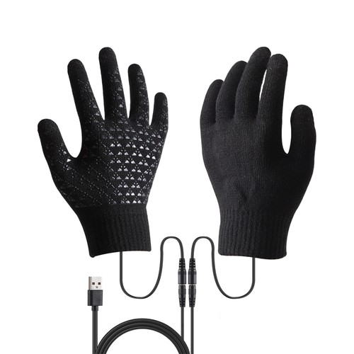 Guanti Riscaldati Elettrici Caldi USB Ricaricabili Full Finger Touchscreen Donna Uomo - Foto 16 di 17
