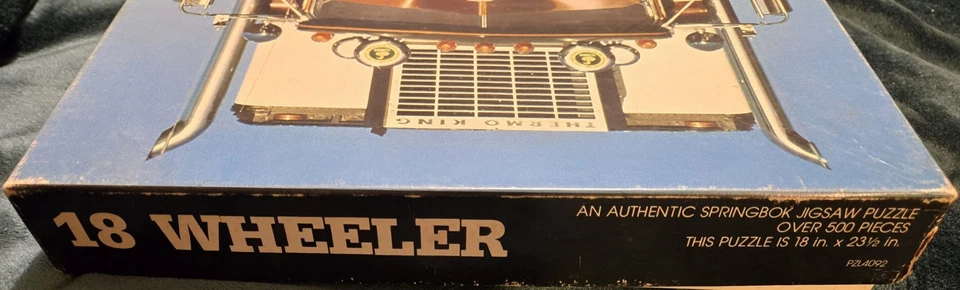 Vintage 18 Wheeler Springbok 500+ Pc Jigsaw Puzzle 1970's Complete  - Image 4 of 4