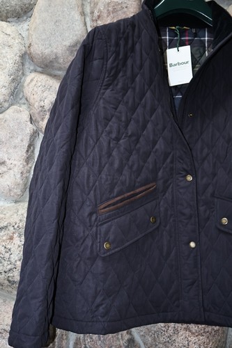 Barbour Country Shoveler Jacket Coat Navy Blue $320 New UK Size 18 U.S Size 14 - Picture 4 of 8