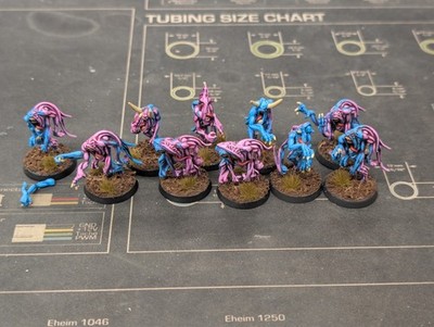Pink/Blue Horrors, Tzeentch, Deamons, Warhammer 40k, Age of Sigmar, OOP Metal