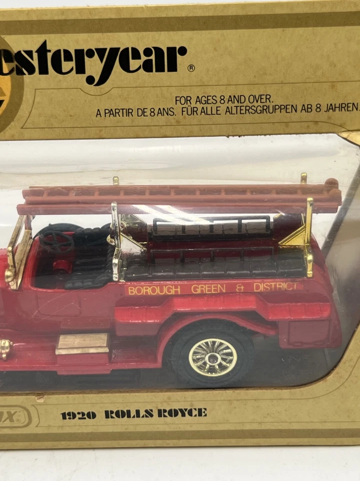 Vintage Matchbox Y-6 Fire Brigade Rolls Royce –Borough Green Livery Lesney Boxed - Image 3 of 4