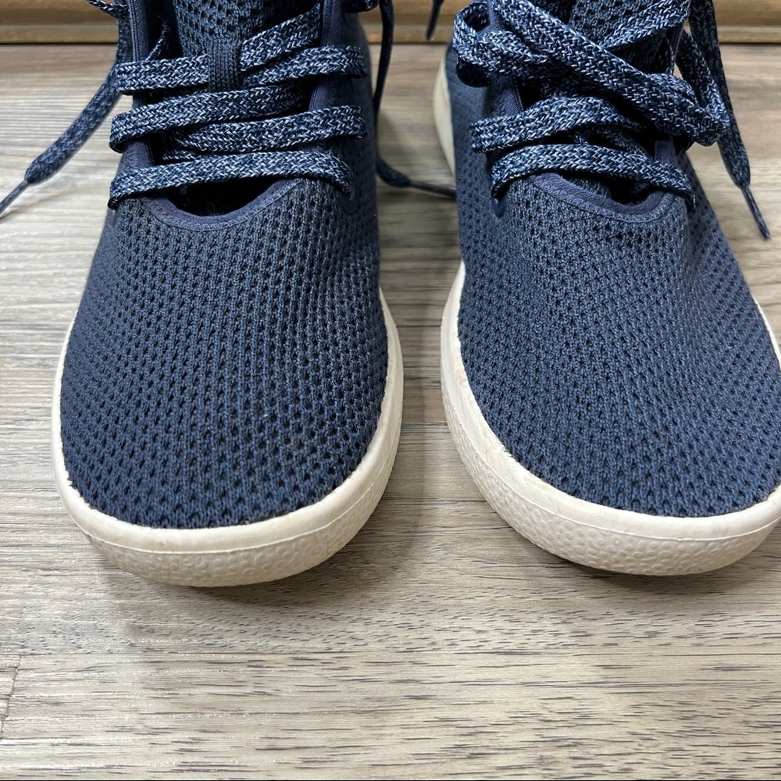 SAOLA Scarpe sneakers alte Allbirds Tree Toppers suola bianca marina taglia 6