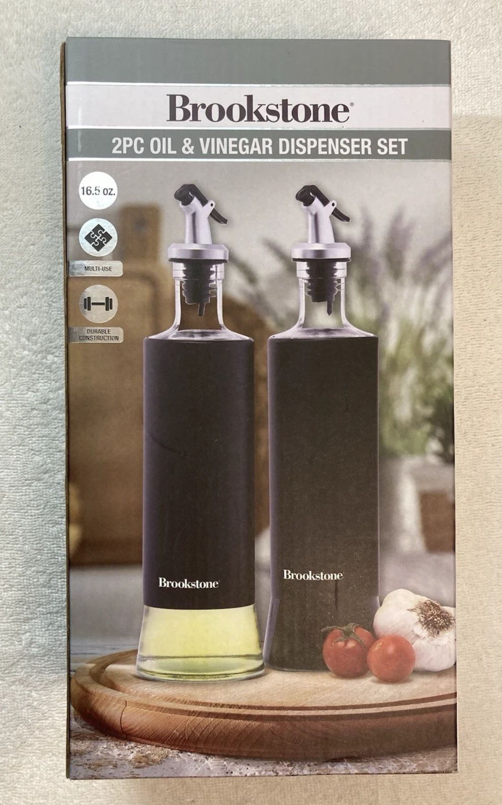 New BROOKSTONE 2 pc Oil & Vinegar Dispenser Set - Black
Opens in a new window or tab