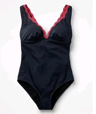 Boden Damen Korfu Badeanzug Schwarz Größe UK 8 S0049 Brandneu B2