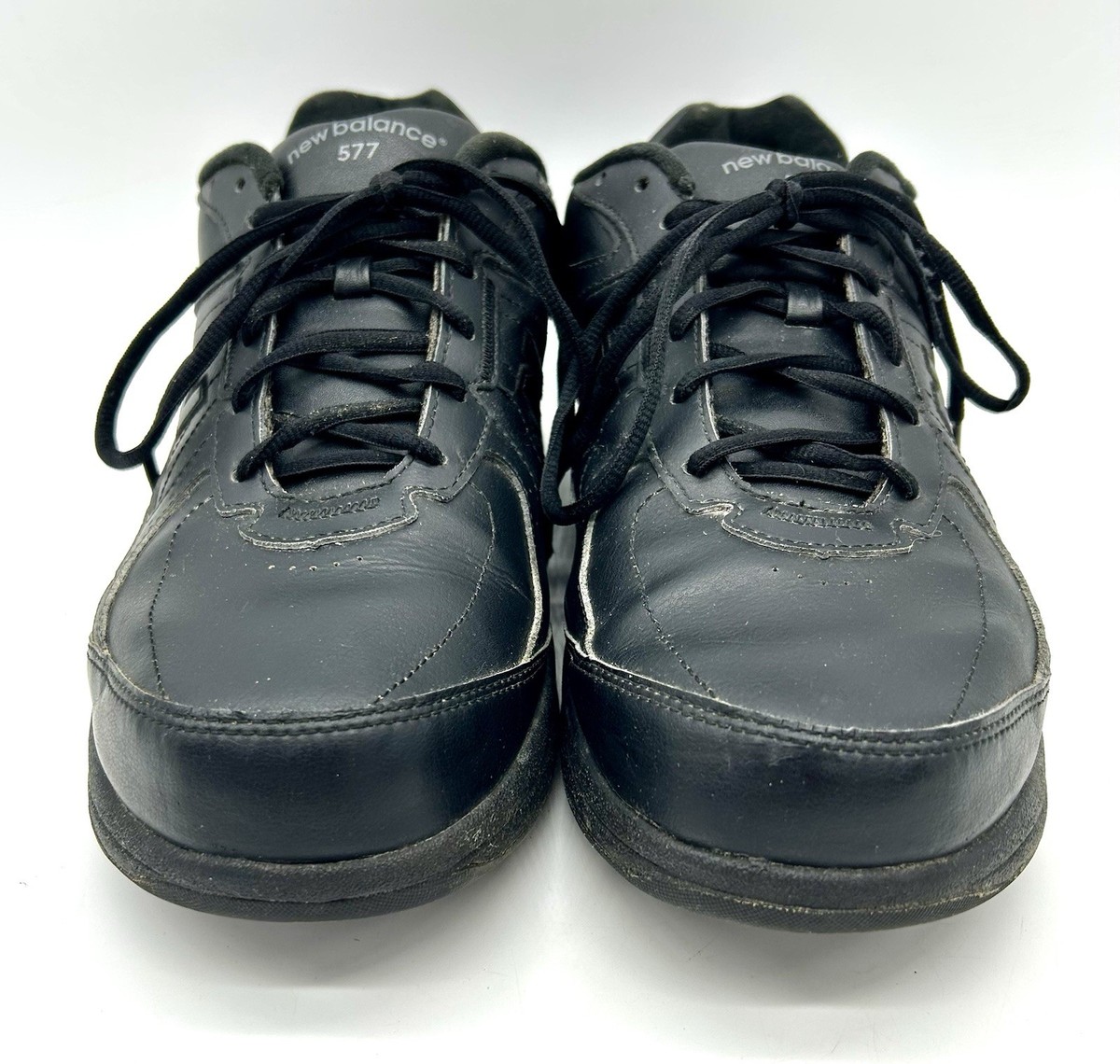 New Balance 577 Shoes Mens Size 12 2E Wide Black Leather Walking MW577BK New Balance 577 Black - MW577 for Sale | Authenticity  main image 4