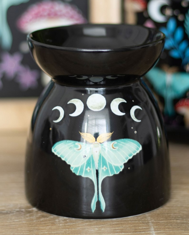 Luna Moth - Wax / Oil Burner -H-10.2cm - Brand New & Boxed