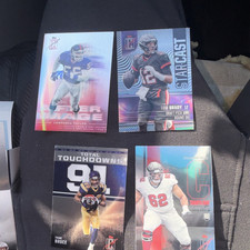 Panini NFL football trading card lot, Brady, Taylor, Bruce, Hainsey