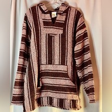 Mexico Authentic Baja Hoodie Hippie Surfer Sweatshirt Sunspecs XXL 2X