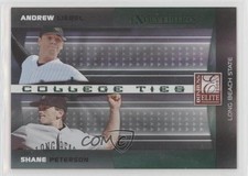 2008 Donruss Elite Extra Edition Green /1500 Andrew Liebel Shane Peterson n3g