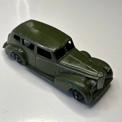 DINKY PACKARD SUPER 8 TOURER 39A OLIVE GREEN BLACK HUBS VINTAGE 1947-50 DIECAST
