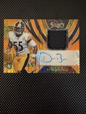 2019 Panini Select Devin Bush Rookie Auto Relic RM-DB 22/23 Pittsburgh Steelers