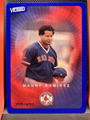 Manny Ramirez # d  355/650 - 2003 Upper Deck Victory Tier 3 Blue SP #17 Red Sox