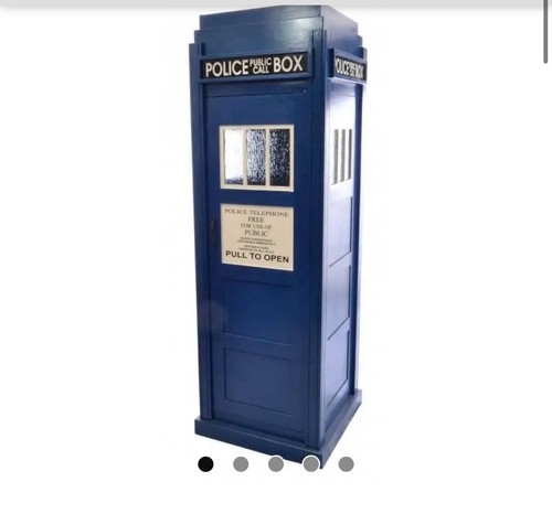 Dr Who Tardis Police storage / Kids Wardrobe / Mini Bar / Bookcase - Picture 2 of 4