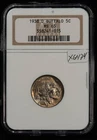 1938-D 5c Indian Head Buffalo Nickel - Original Toning - NGC MS 65 - SKU-X6424