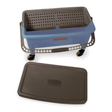 Rubbermaid Commercial Fgq93000blue 7 Gal Down Press Mop Bucket And Wringer,
