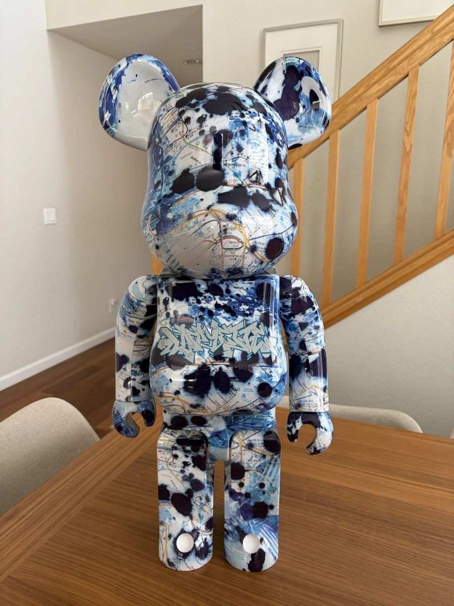 BE@RBRICK STASH MEDICOM TOY 1000％ STASH BEARBRICK 1000% BE@RBRICK MEDICOM TOY FIGURE NYC GRAFFITI